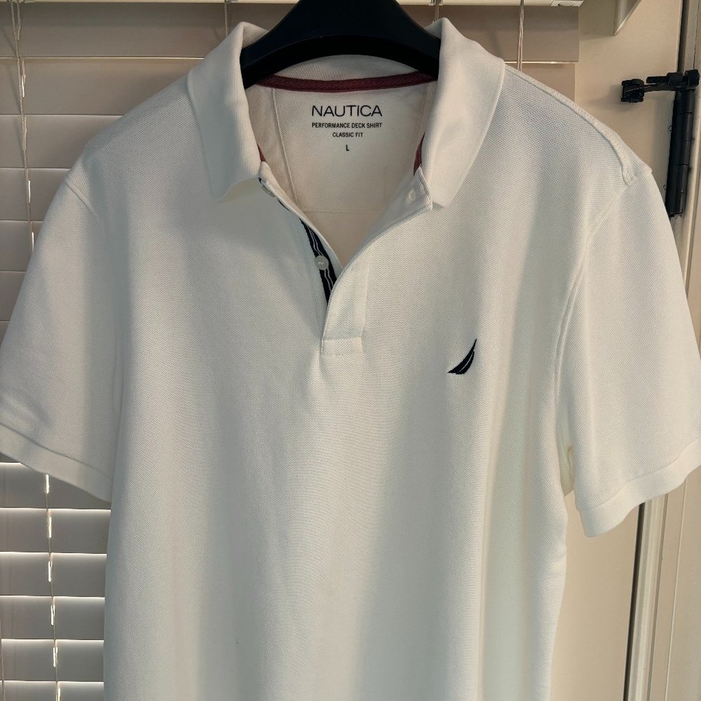 Men's Short Sleeve Polo/Deck Shirt Size Large - JUST IN TIME FOR SPRING